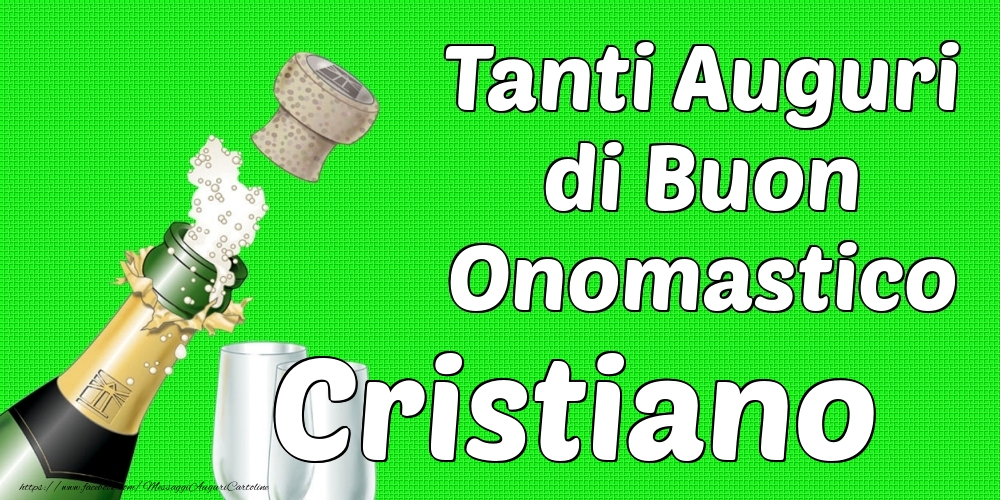 Cartoline Con Nome Cristiano Di Onomastico Cartolineconnomi