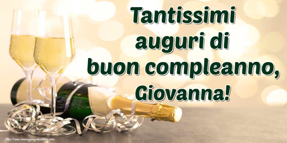 Cartoline Con Nome Giovanna Di Auguri Cartolineconnomi Com