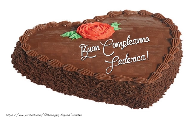 Torta Buon Compleanno Federica! | Cartoline di compleanno ...